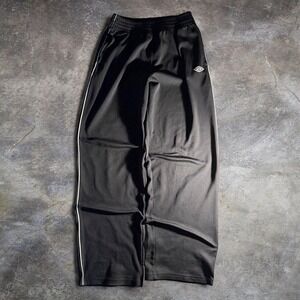 Umbro Black Track Pants Y2K Soccer Football Wide Leg Side Stripe Mens XL